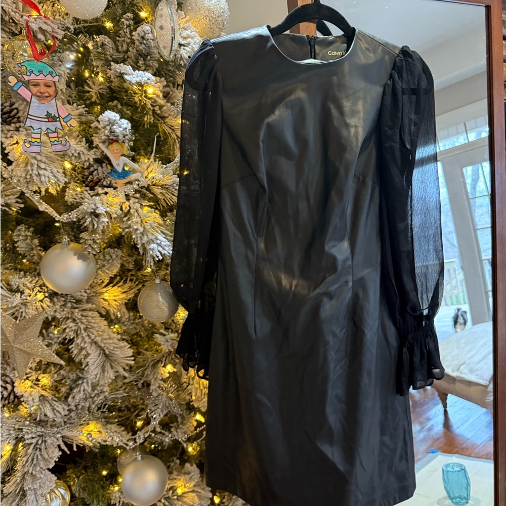 Calvin Klein Black Long Sleeve Dress